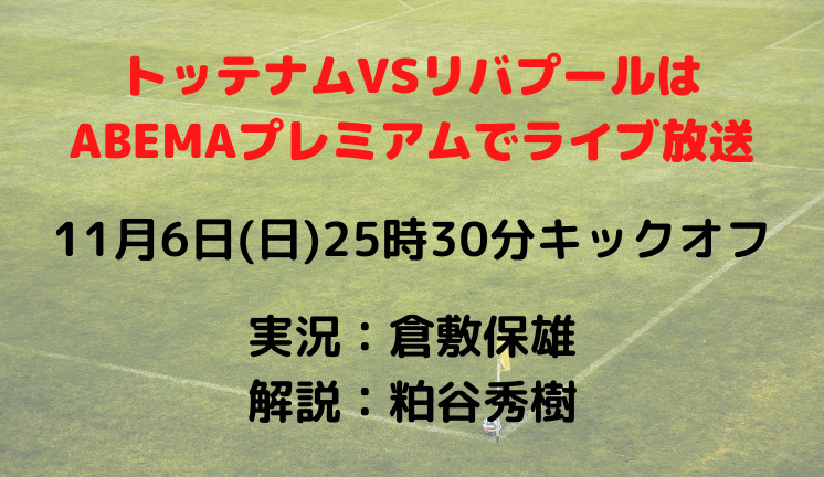 トッテナムvsリバプールのテレビ放送 ネット中継予定 プレミアリーグ22 23第15節